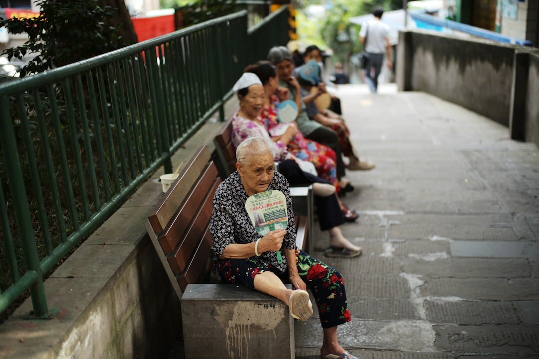 seniors reading newspaper