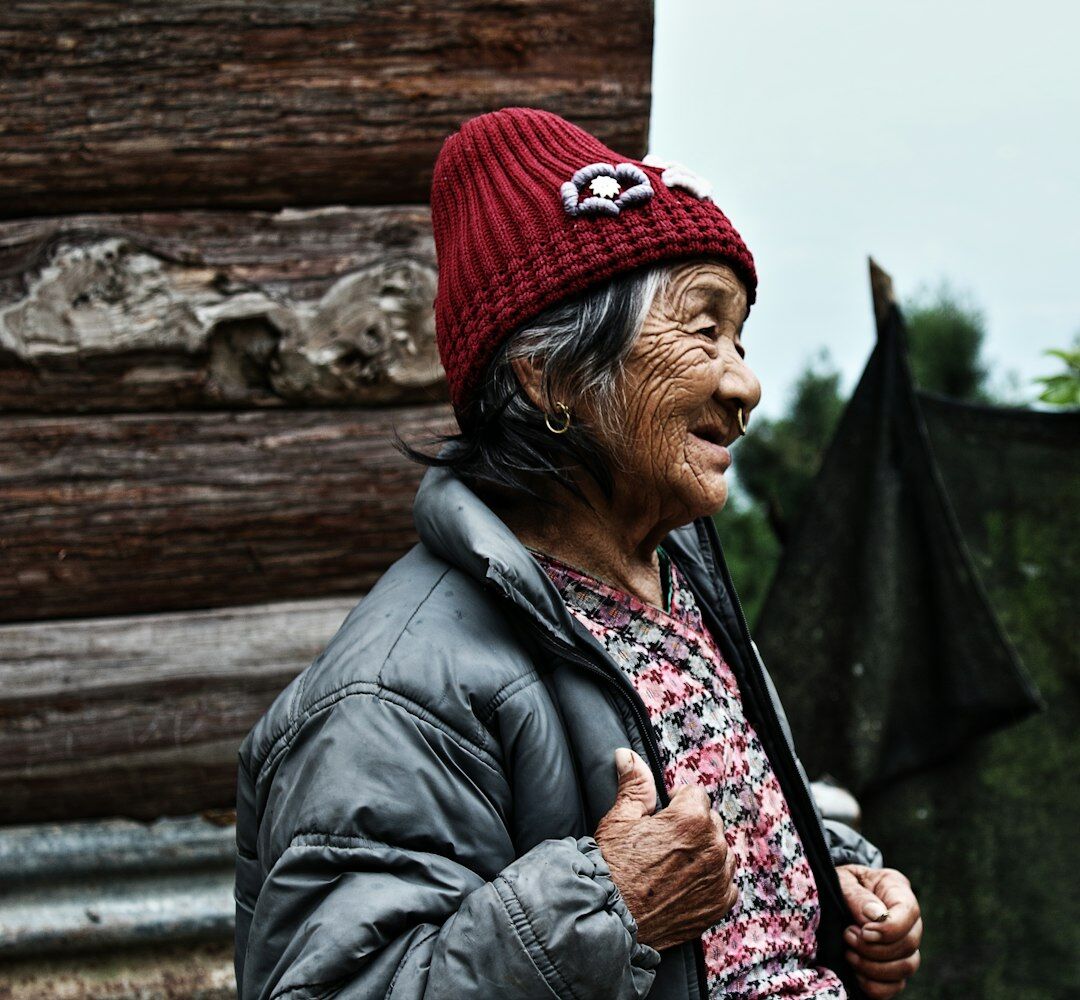 Smiling senior woman enjoying retirement outdoors
